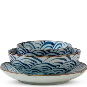 MIYA Company Large Plates | Saikai Nami Waves 9