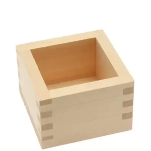 MIYA Company Sake Bottles & Cups | Sake Masu Cypress 1-Go
