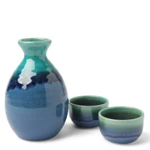MIYA Company Sake Sets | Sake Set Jade Ocean Blue