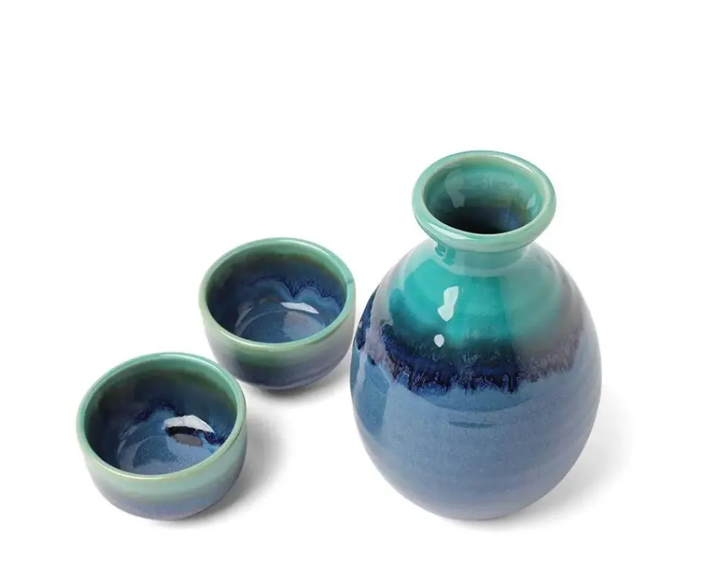 sake_set_jade_ocean_blue_2.webp MIYA Company Sake Sets | Sake Set Jade Ocean Blue