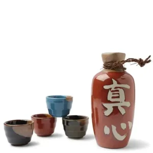 MIYA Company Sake Sets | Sake Set Tetsuaka Magokoro