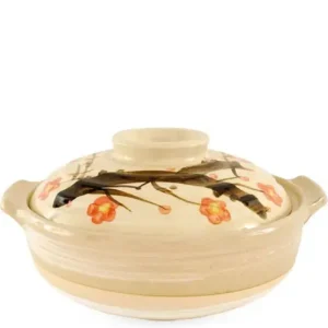 MIYA Company Donabe Casseroles | Sakura Donabe Casserole, 104 Oz.