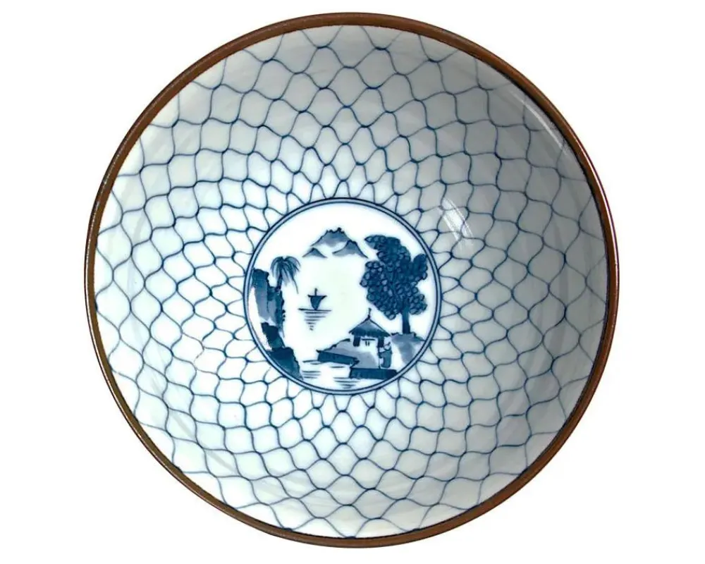 sansui_landscape__noodle_bowl_2.webp MIYA Company Ramen Bowls | Sansui Landscape 7" Noodle Bowl