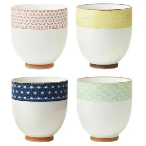 MIYA Company Teacups | Sashiko Teacup Set 6 Oz.