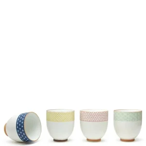 MIYA Company Teacups | Sashiko Teacup Set 6 Oz.
