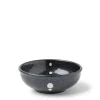 MIYA Company Sauce Dishes | Satin Black White Dots Sauce Bowl