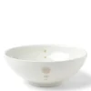 MIYA Company Large Bowls | Satin White Dots 8-3/8" Bowl