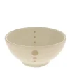 MIYA Company Medium Bowls | Satin White Dots 7-1/4" Bowl