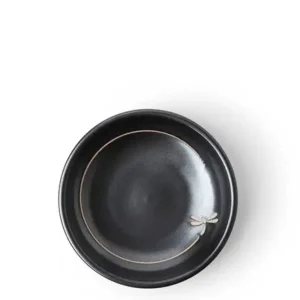 MIYA Company Sauce Dishes | Sauce Dish 3-3/4" Black Dragonfly Flight