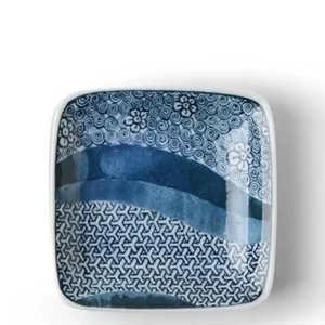 MIYA Company Sauce Dishes | Sauce Dish 3" Sq. River Crossing