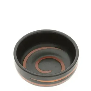 MIYA Company Sauce Dishes | Sauce Dish Black Caramel Swirl