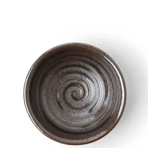 MIYA Company Sauce Dishes | Sauce Dish Black Crystalline Swirl