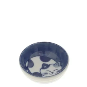 MIYA Company Cats | Sauce Dish Cat Nap Blue/White