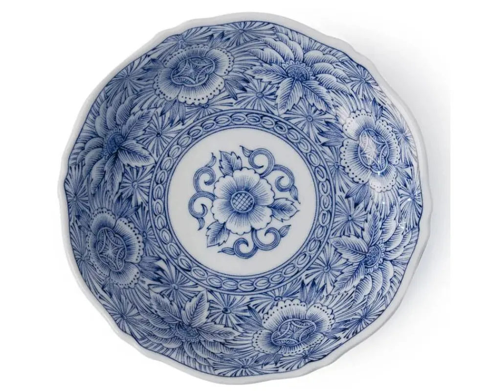 senbyo_botan__dessert_dish_1.webp MIYA Company Medium Plates | Senbyo Botan 6.75" Dessert Dish