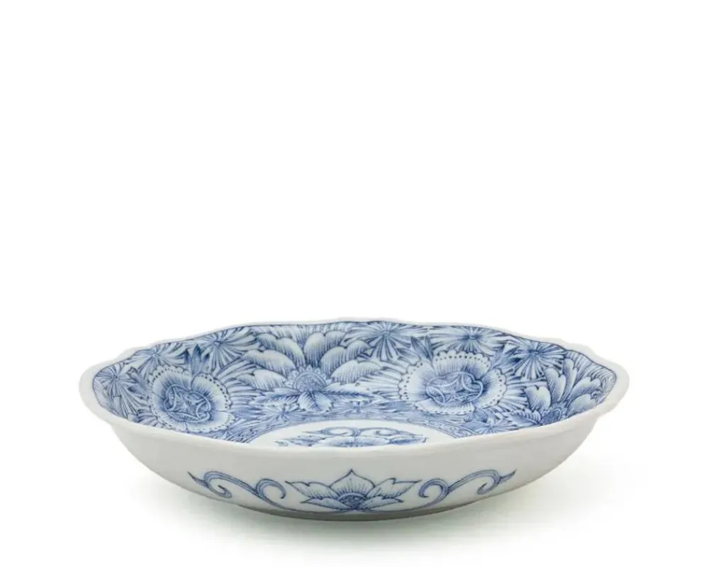 senbyo_botan__dessert_dish_2.webp MIYA Company Medium Plates | Senbyo Botan 6.75" Dessert Dish