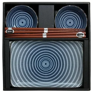 MIYA Company Plate Sets | Sendan Blue Sushi Set