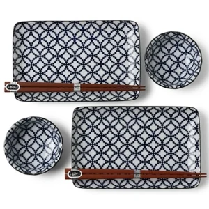 MIYA Company Plate Sets | Shippou Sushi For Two Set