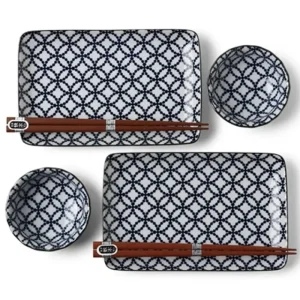 MIYA Company Plate Sets | Shippou Sushi For Two Set