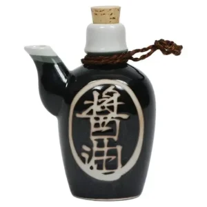 MIYA Company Sauce Pots | Shoyu 8 Oz. Sauce Pot With Cork - Black