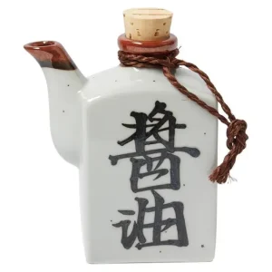 MIYA Company Sauce Pots | Shoyu 6 Oz. Sauce Pot With Cork - White