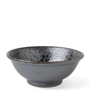 MIYA Company Ramen Bowls | Silver Blue Granite Design Bowl 8-1/2"