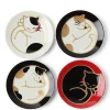 MIYA Company Plates | Sleepy Cat 3.5" Mini Plate Set/4