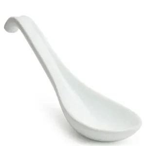 MIYA Company Soup Spoons | Soup Spoon With Hook - White