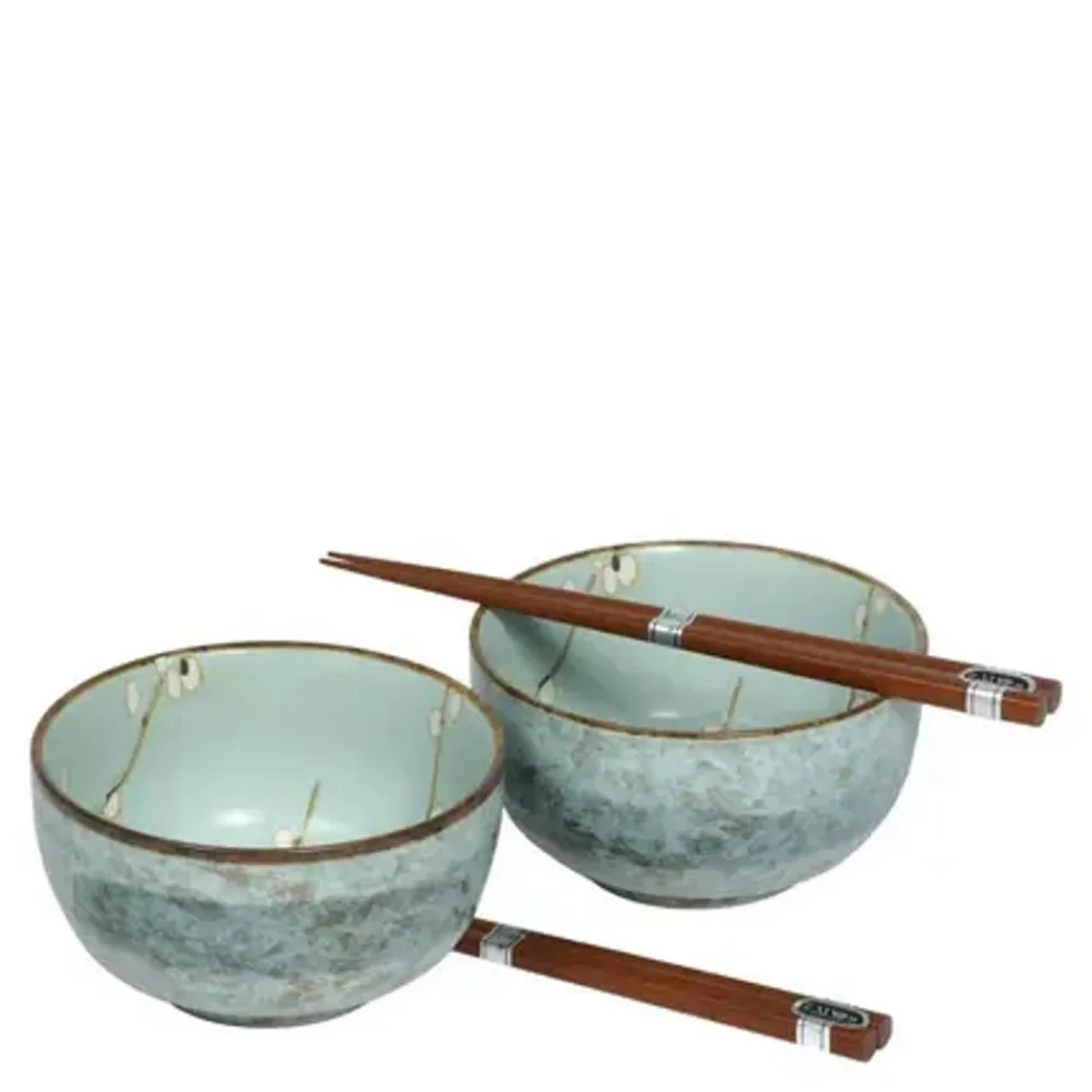 spring_blossoms__bowl_for_two_set_0.webp MIYA Company Bowl Sets | Spring Blossoms 5" Bowl For Two Set