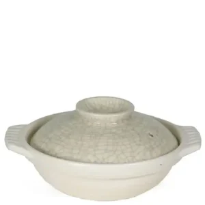 MIYA Company Donabe Casseroles | Sumi Kannyu White Donabe Casserole, 22 Oz.