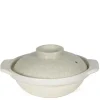 MIYA Company Donabe Casseroles | Sumi Kannyu White Donabe Casserole, 34 Oz.