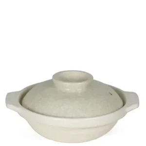 MIYA Company Donabe Casseroles | Sumi Kannyu White Donabe Casserole, 13 Oz.