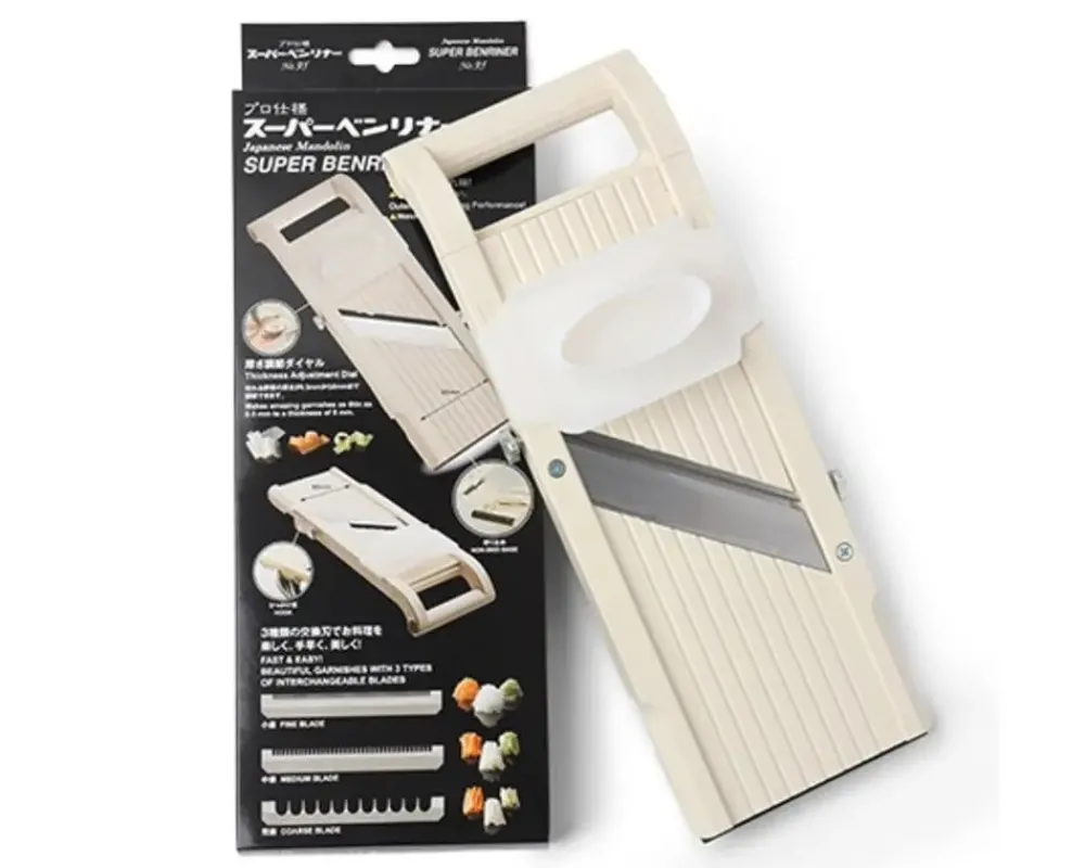 super_benliner_mandoline_vegetable_slicer__ivory_2.webp MIYA Company Slicers & Peelers | Super Benliner Mandoline Vegetable Slicer - Ivory