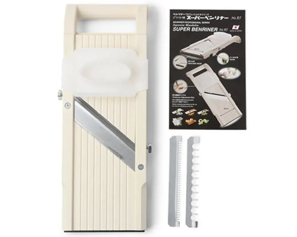 super_benliner_mandoline_vegetable_slicer__ivory_3.webp MIYA Company Slicers & Peelers | Super Benliner Mandoline Vegetable Slicer - Ivory
