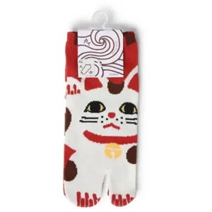 MIYA Company Other | Tabi Socks - Maneki Neko Red