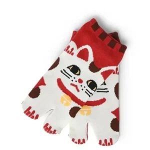 MIYA Company Other | Tabi Socks - Maneki Neko Red