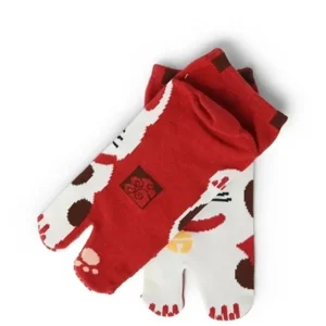 MIYA Company Other | Tabi Socks - Maneki Neko Red