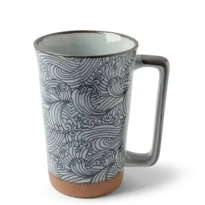 MIYA Company Mugs | Tall Mug Blue Wave 12 Oz.