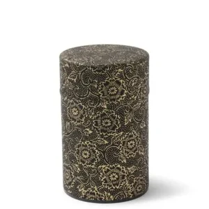 MIYA Company Teaware Accessories | Tea Canister Black/Gold Mum