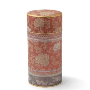 MIYA Company Teaware Accessories | Tea Canister Brocade Peony Red