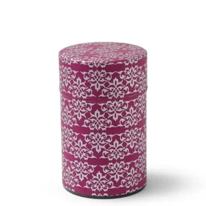 MIYA Company Teaware Accessories | Tea Canister Fuschia/Silver Bar