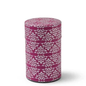 MIYA Company Teaware Accessories | Tea Canister Fuschia/Silver Bar
