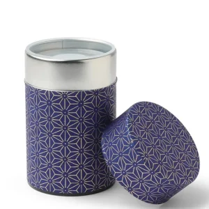 MIYA Company Teaware Accessories | Tea Canister Purple/Gold Hemp