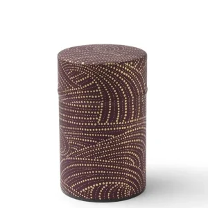 MIYA Company Teaware Accessories | Tea Canister Purple/Gold Swirl