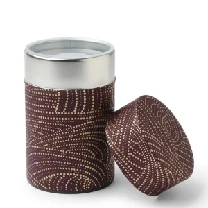 MIYA Company Teaware Accessories | Tea Canister Purple/Gold Swirl