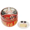MIYA Company Tableware | Tea Canister Red Daruma "Wishes"