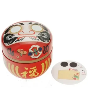 MIYA Company Tableware | Tea Canister Red Daruma "Wishes"