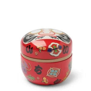 MIYA Company Tableware | Tea Canister Red Daruma 
