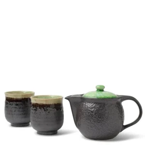 MIYA Company Teapots - Ceramic | Tea Set Bronze Jade