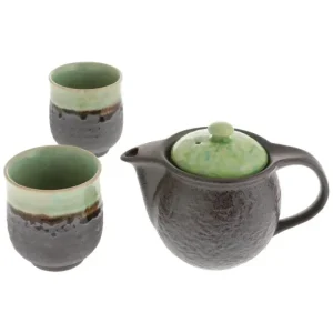 MIYA Company Teapots - Ceramic | Tea Set Bronze Jade