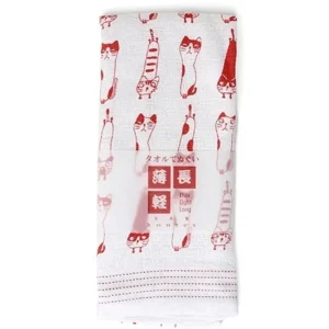 MIYA Company Cats | Tea Towel - Red Cats